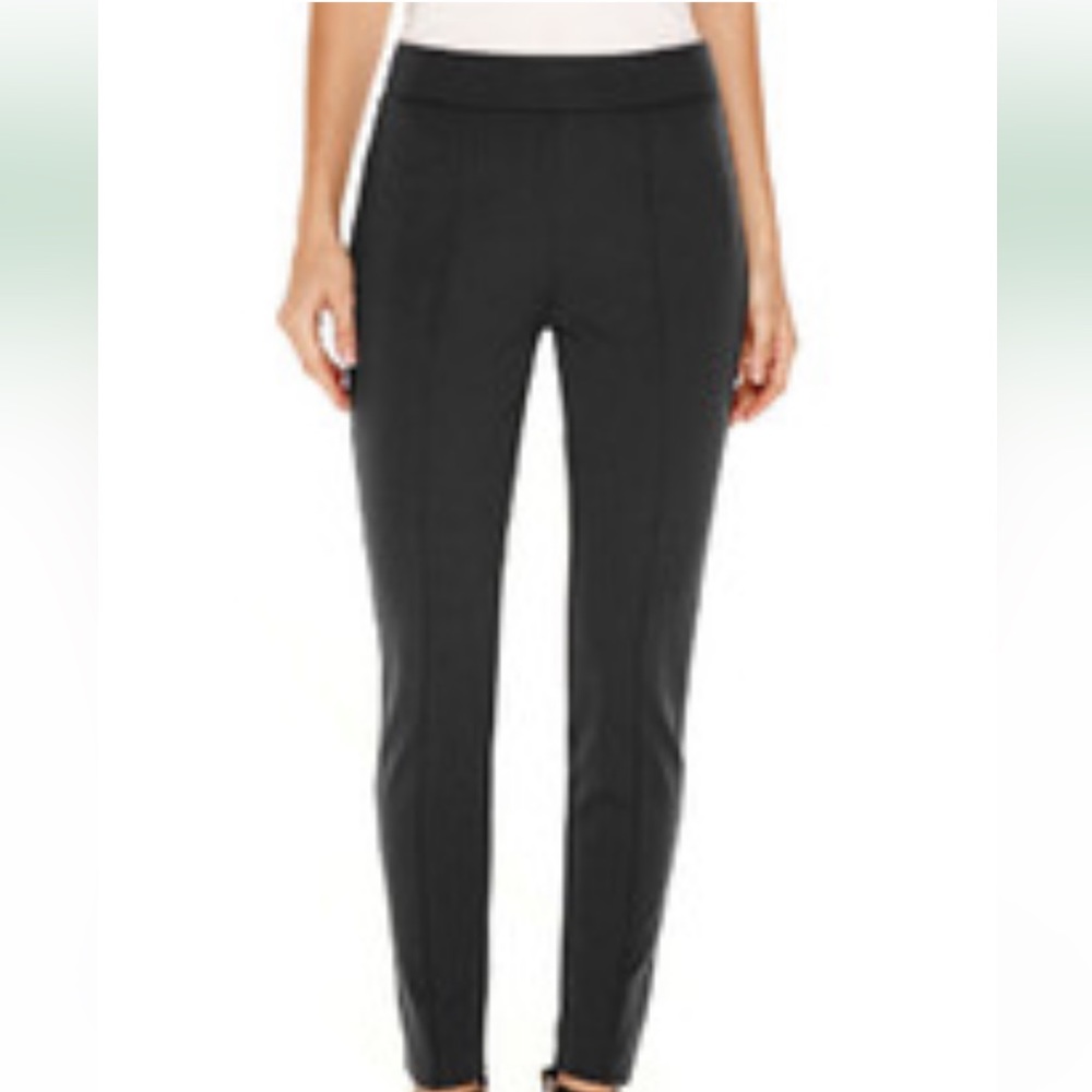 STYLUS Dressy Ponte Leggings | dark charcoal | L